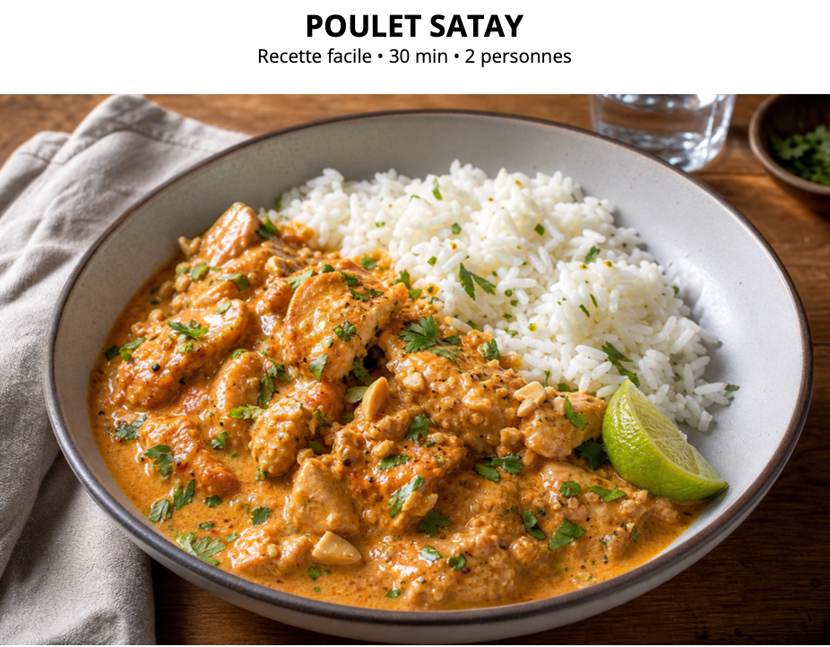 Poulet satay